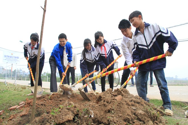 Tuổi trẻ Vĩnh Phúc ra quân Tết trồng cây - ảnh 6